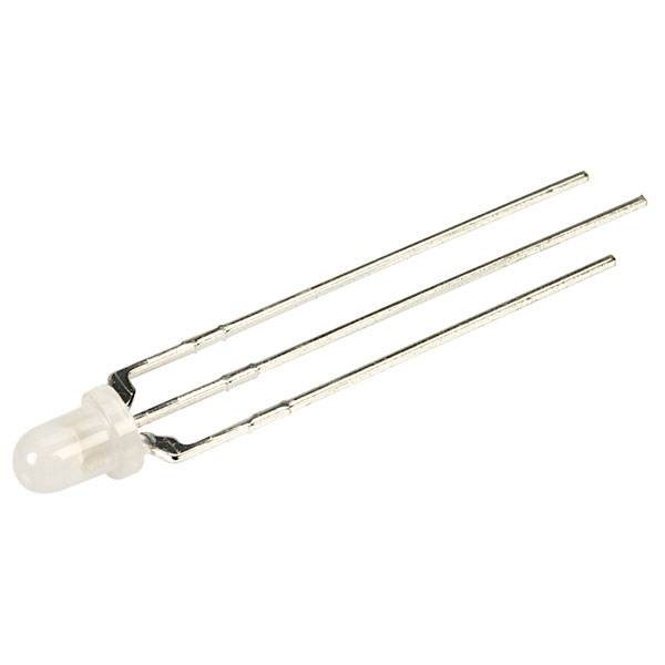 Kingbright LED mehrfarbig Rot, Grün Rund 3 mm 50 mcd 60 ° 30 mA, 25 mA 2 V, 2.2 V Piece