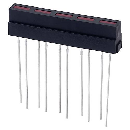 Kingbright L-133CB/5IDT LED-Bargraph 5fach Rot (L x B x H) 35 x 6.1 x 8.6 mm