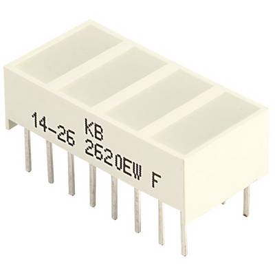 Rechteckiges, weißes, elektronisches Bauteil mit mehreren Metallpins. Beschriftet mit 'KB 14-26 2620EW F'.