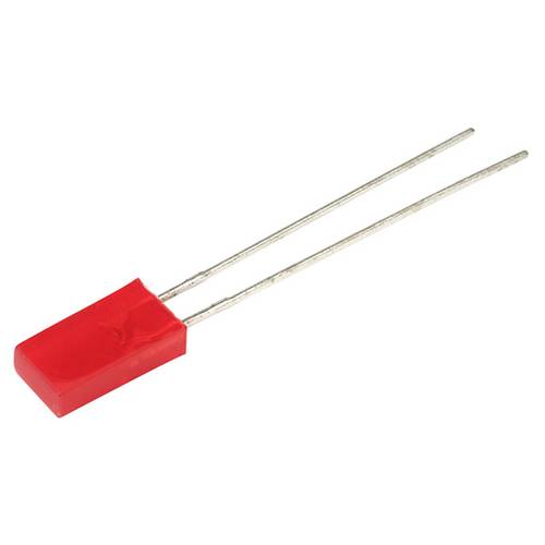 Thumbnail - Kingbright LED bedrahtet Rot Rechteckig 2 x 5 mm 5 mcd 110 ° 30 mA 2 V