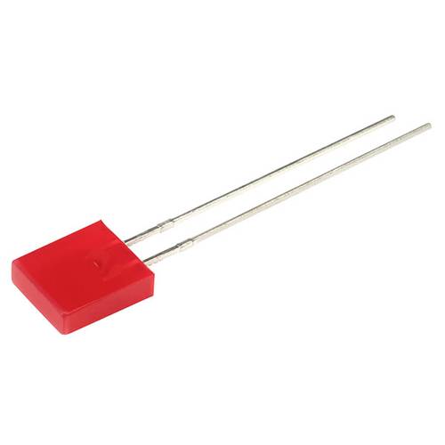 Kingbright LED bedrahtet Rot Rechteckig 7 x 2.5 mm 12.5 mcd 110 ° 30 mA 2 V