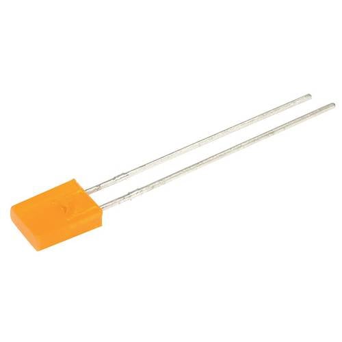 Thumbnail - Kingbright LED bedrahtet Orange Rechteckig 2 x 5 mm 12.5 mcd 110 ° 30 mA 2 V