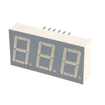 Kingbright 7-Segment-Anzeige Rot   2 V  BA56-12EWA