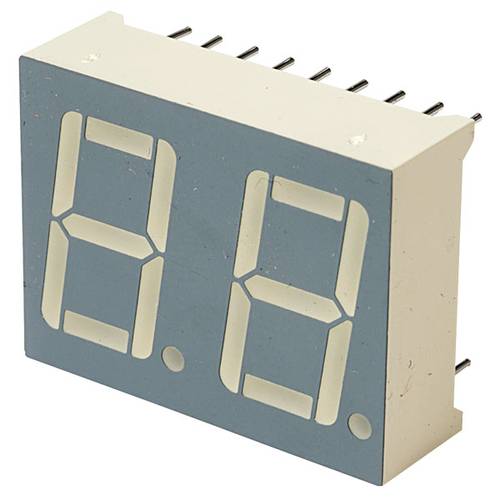 Kingbright 7-Segment-Anzeige Rot 2 V DA56-11EWA