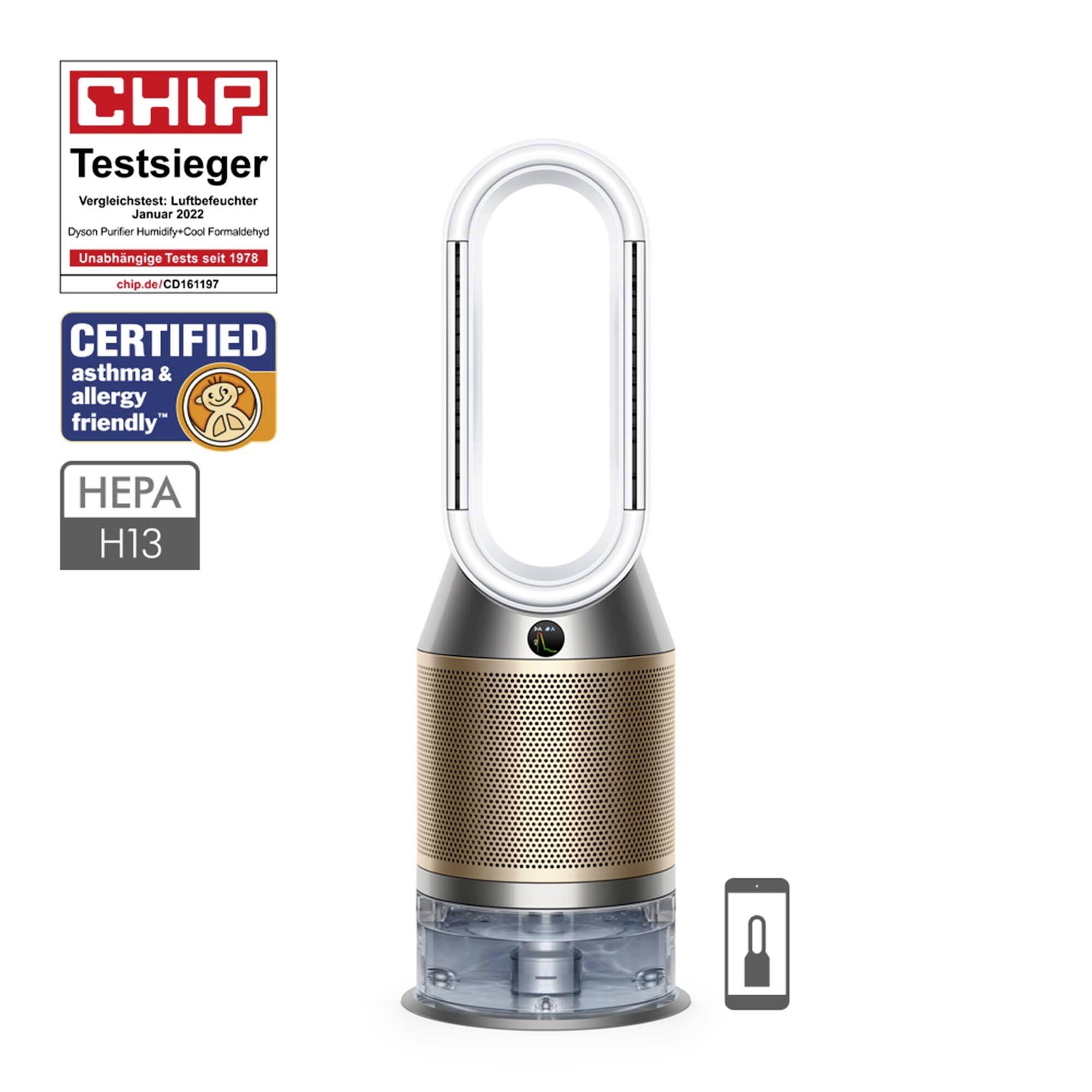 dyson PH04 Purifier Humidify Cool Formaldehyde Luftbefeuchter 1 St. WeiB Gold kaufen