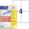 Avery-Zweckform 6601 Universal-Etiketten 105 x 148 mm Papier Weiß 260 St. Permanent haftend Farblaserdrucker, Laserdrucker