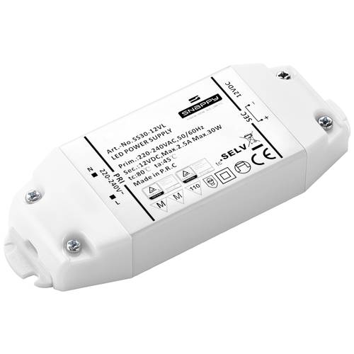 Dehner Elektronik LED-Trafo, LED-Treiber Konstantspannung 30 W 2.50 A 12 V/DC Überlastschutz, Überspannung, nicht dimmba...