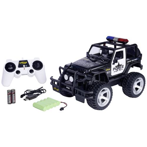 Carson Modellsport Jeep Wrangler Police 1:12 RC Einsteiger Modellauto Elektro Geländewagen RtR 2,4 GHz