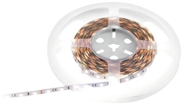 Eurolite  50530109 LED-Streifen EEK: F (A - G) mit offenem Kabelende 12 V 5 m Neutralweiß  5 m