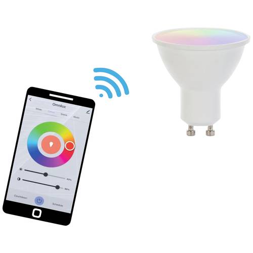 Thumbnail - Omnilux 88000015 LED EEK F (A - G) GU10 4 W Warmweiß bis Kaltweiß (Ø x L) 50 mm x 55 mm 1 St.