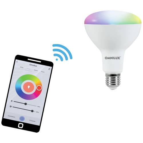 Omnilux 88000020 LED EEK F (A - G) E27 9 W Warmweiß bis Kaltweiß (Ø x L) 95 mm x 130 mm 1 St.