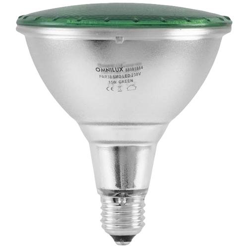 Omnilux 88081884 LED E27 15 W Grün (Ø x L) 121 mm x 135 mm 1 St.
