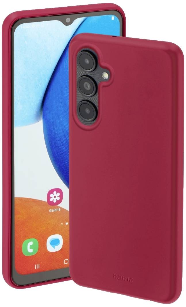 HAMA Cover Finest Feel für Samsung Galaxy A14/A14 5G, Rot (00215625)