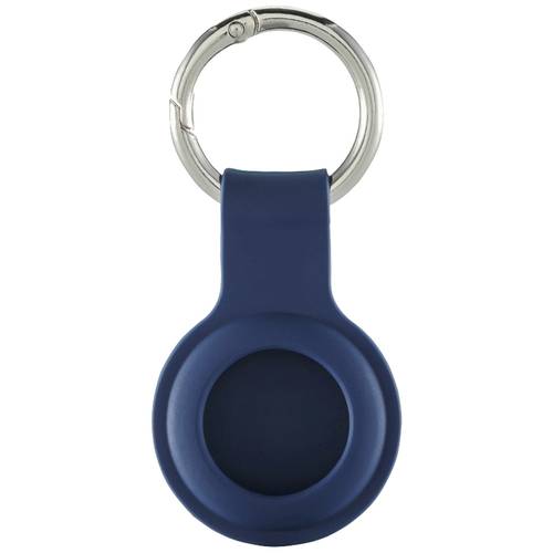 hama 00215628 Schlüsselanhänger Fantastic Feel für Apple AirTag, Silikon-Look, Blau