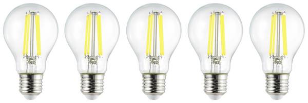 Sygonix SY-5781466 LED EEK A (A - G) E27 3.8 W = 60 W Warmweiß (Ø x H) 60 mm x 104 mm Filament 5 St.