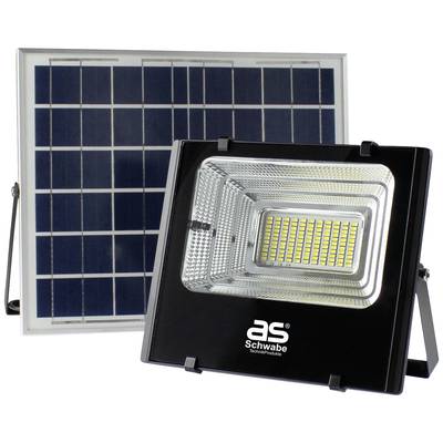 AS Schwabe Solar-Außenstandleuchte  Solarline 25W 46981   LED 25 W Neutralweiß Schwarz, Silber