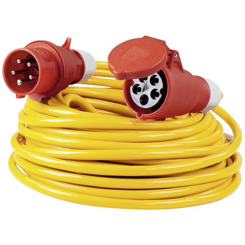AS Schwabe 60771 Strom Verlängerungskabel 32 A Gelb 25 m AT-N07V3V3-F 5G 6 mm²