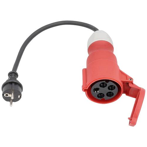 AS Schwabe 61373 Strom Adapterkabel 16 A Schwarz 0.3 m H07RN-F 3G 2,5 mm²