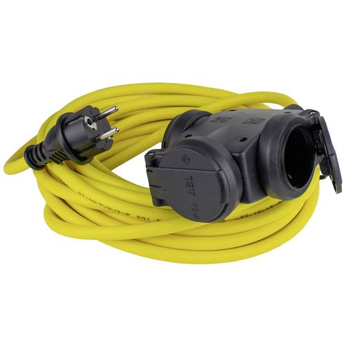 AS Schwabe 61459 Strom Verlängerungskabel 16 A Gelb 25 m AT-N07V3V3-F 3G 2,5 mm²