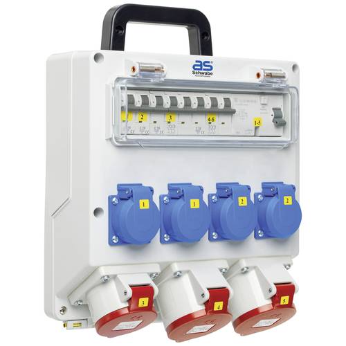 AS Schwabe CEE Stromverteiler FIXO 12D 61519 400 V 32 A