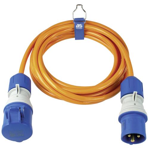 AS Schwabe 62431 Strom Verlängerungskabel 16 A Orange 5 m H07BQ-F 3G 2,5 mm²