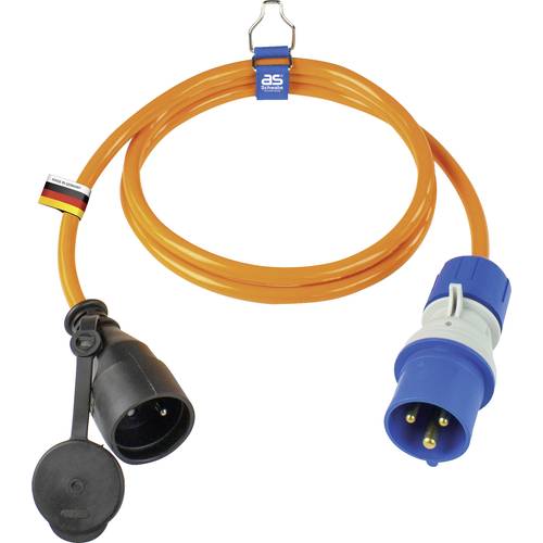 AS Schwabe 862435 Strom Adapterkabel 16 A Orange 1.5 m H07BQ-F 3G 2,5 mm²