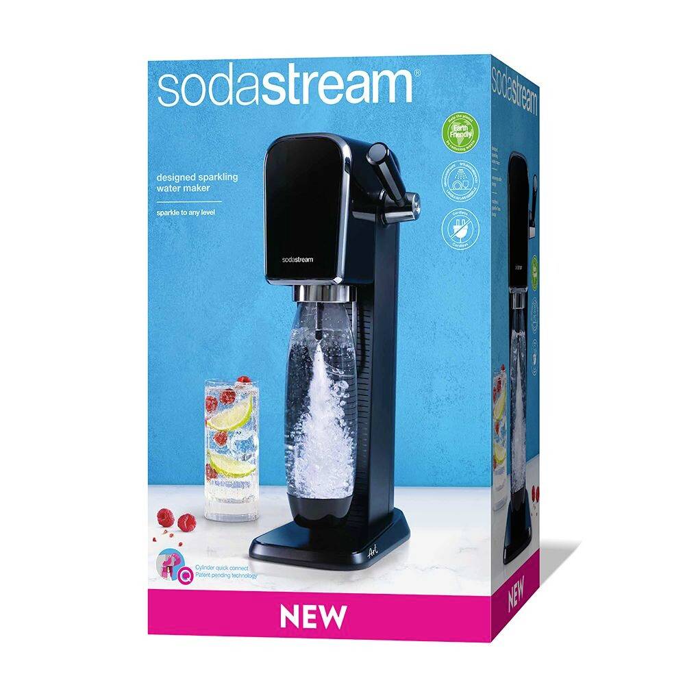 Sodastream Wassersprudler Art Schwarz, Edelstahl-7