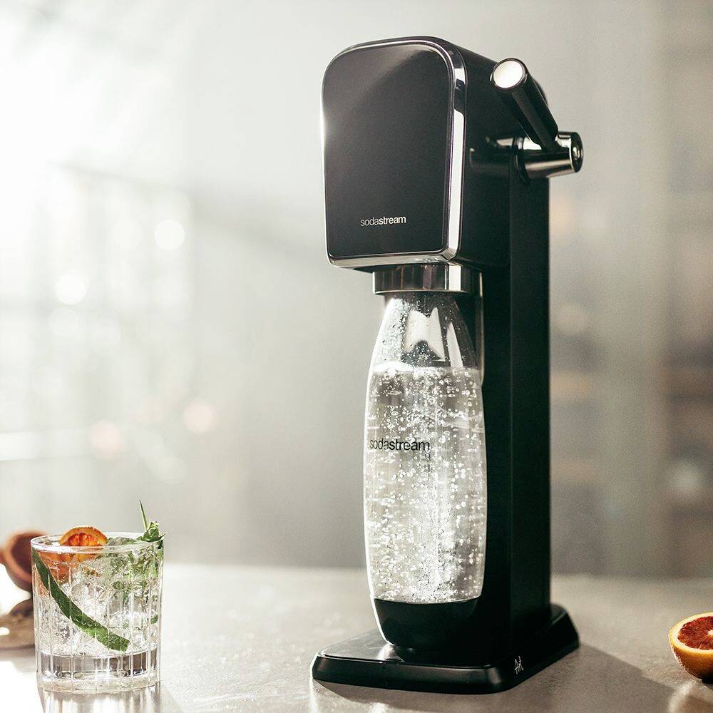 Sodastream Wassersprudler Art Schwarz, Edelstahl-2