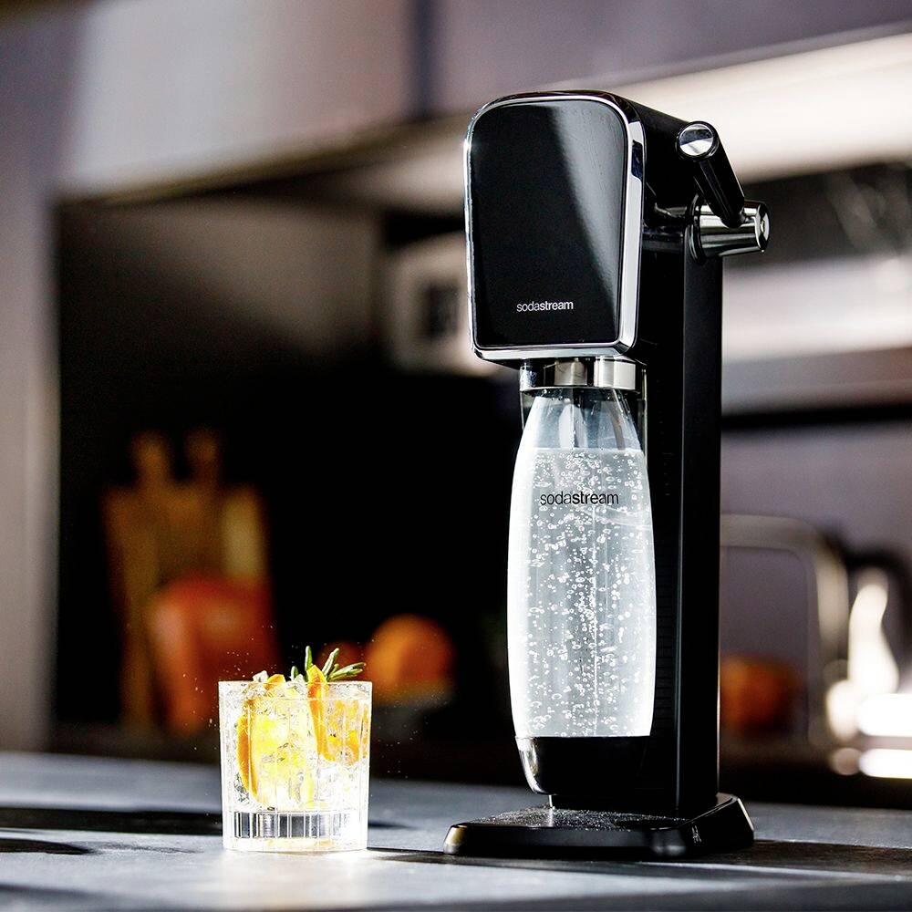 Sodastream Wassersprudler Art Schwarz, Edelstahl-4