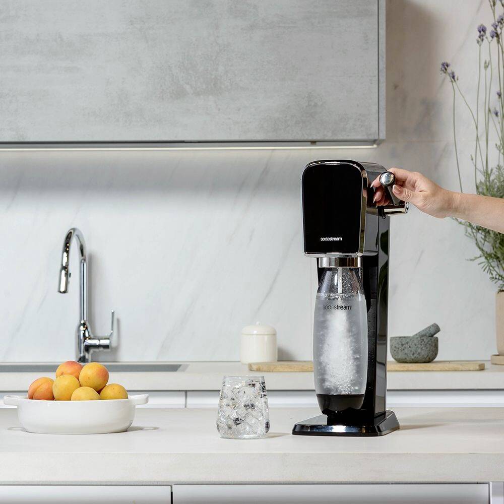Sodastream Wassersprudler Art Schwarz, Edelstahl-6