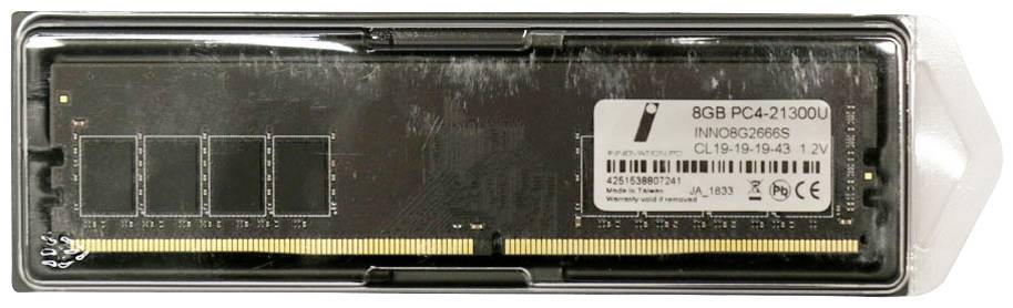 '8GB PC4-21300 Speicher-Modul in Verpackung, 1.2V, Modellnummer IN0C3028D8BS.'