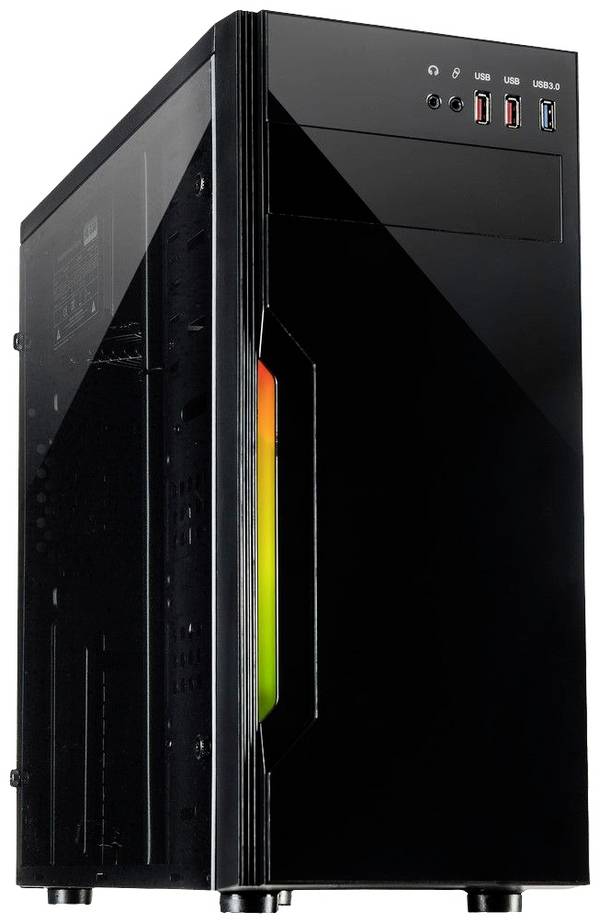 Inter-Tech B-42 RGB Tower PC-Gehäuse  Schwarz Integrierte Beleuchtung