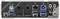 'Rückseite eines Computer-Motherboards mit Anschlüssen: PS/2, USB, HDMI, DisplayPort, Ethernet, Audio- und SPDIF-Anschlüsse.'