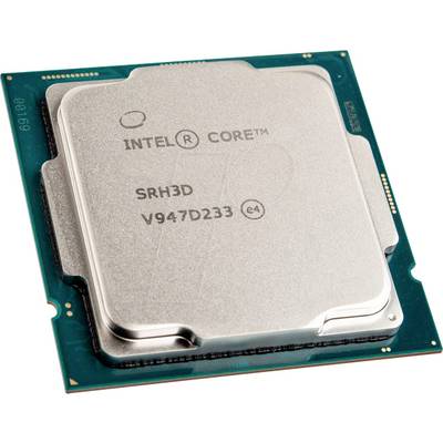 Ein Intel-Prozessor aus der Core-Serie, Aufschrift 'SRH3D V947D233'. Naheaufnahme der Oberseite des Chips mit sichtbaren Pins.