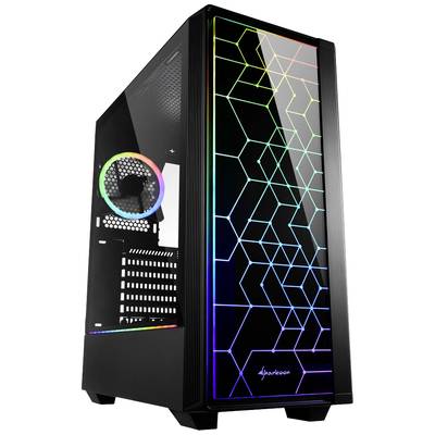 Sharkoon RGB LIT 100 Midi-Tower PC-Gehäuse Schwarz