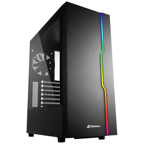 Thumbnail - Sharkoon RGB Slider Midi-Tower PC-Gehäuse Schwarz