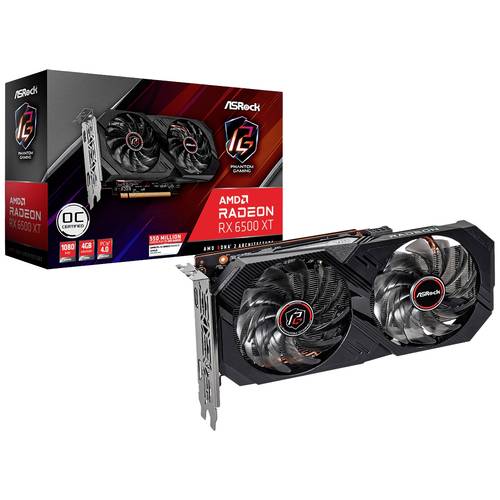 Thumbnail - ASRock Grafikkarte AMD Radeon RX 6500 XT 4 GB GDDR6-RAM PCIe, HDMI®, DisplayPort