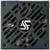 Ein schwarzes Computer-Netzteil mit Lüftergitter und zentralem Logo. Das Logo zeigt ein stilisiertes 'S' und den Markennamen.