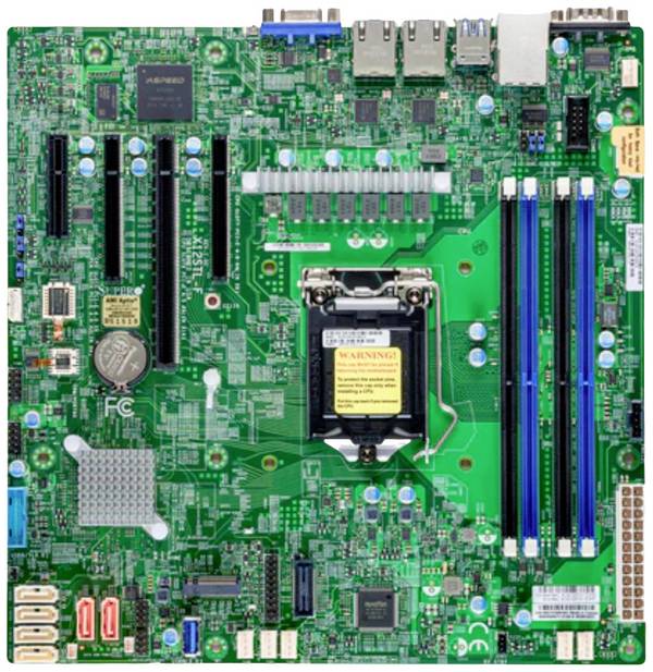 Supermicro MBD-X12STL-F-B Mainboard  Sockel (PC) Intel® LGA 1200 Formfaktor (Details) ATX Mainboard-Chipsatz Intel® C252