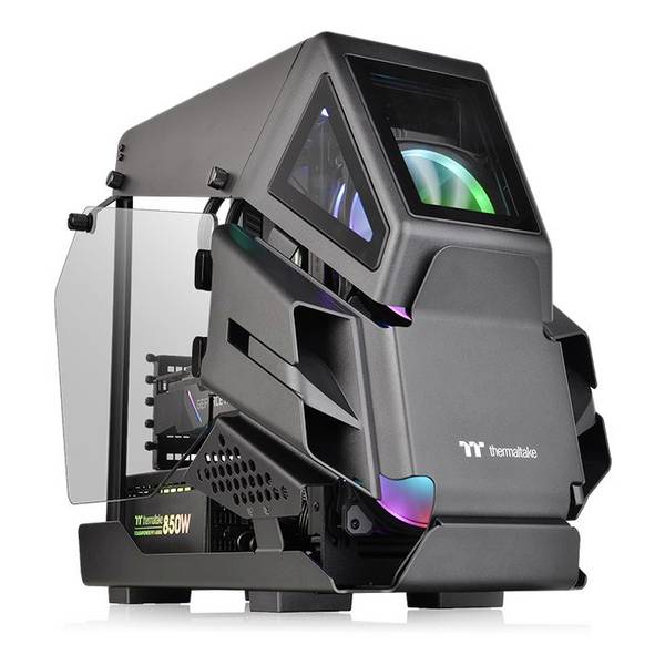 Thermaltake AH T200 Micro-Tower PC-Gehäuse Schwarz Seitenfenster