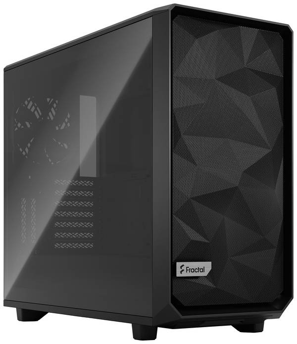 Fractal Design Meshify 2 Tower PC-Gehäuse  Schwarz 3 vorinstallierte Lüfter
