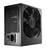 Ein schwarzes PC-Netzteil mit Lüfter vorne und der Aufschrift 'Power Never Ends'.