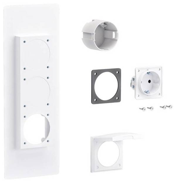 Steckdosenflansch universZ 1xSchuko-Steckdose (ZY01SD)