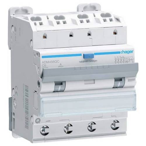 Thumbnail - Hager ADM456QC FI-Schutzschalter/Leitungsschutzschalter 230 V, 400 V