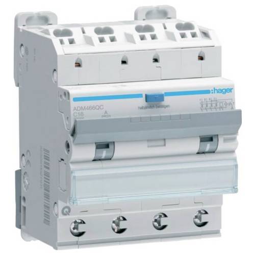 Hager ADM466QC FI-Schutzschalter/Leitungsschutzschalter 230 V, 400 V