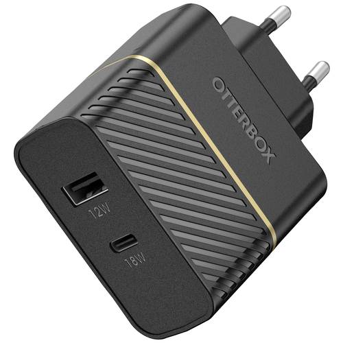Otterbox EU Wall Charger 30W USB Ladegerät 30 W 1x USB-A, 1x USB-C® USB PD Schwarz Innenbereich