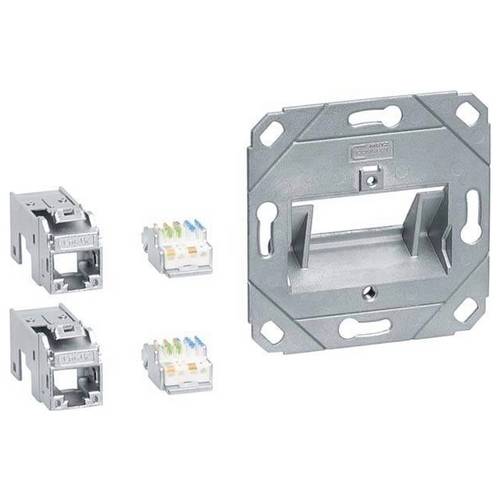 Hager Anschluss Modul GMKSRJ45C6A2 2x RJ45 Cat.6a - Telekommunikations-/Datentec