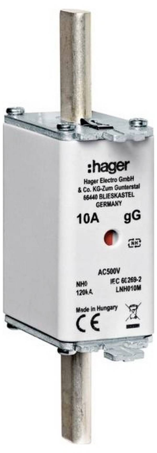 Hager LNH050M NH-Sicherung Sicherungsgröße = 0 50 A 1 St.