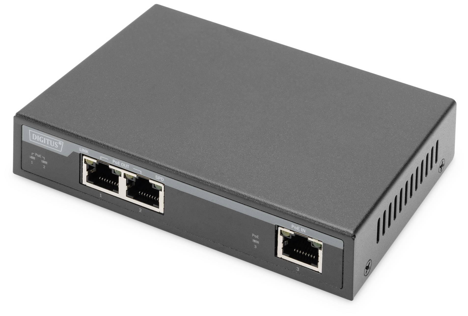 DIGITUS - 2-Port Gigabit 4PPoE Extender, 802.3at, 60 W-0