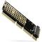 RAM-Modul auf weißem Hintergrund, seitlich aufgenommen, zeigt Pins und Schaltungselemente.